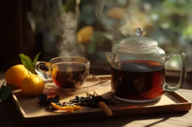 recette Thé noir à la bergamote et zestes d’orange