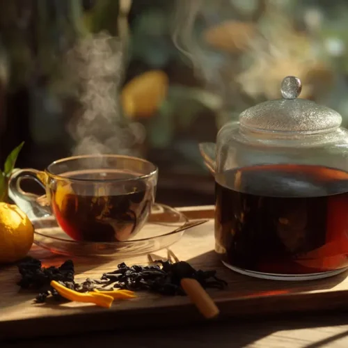 recette Th&eacute; noir &agrave; la bergamote et zestes d&rsquo;orange