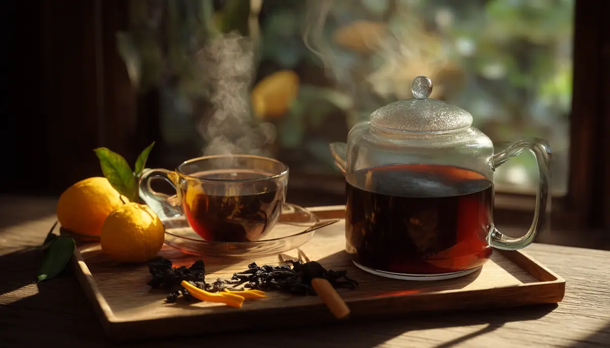 recette Thé noir à la bergamote et zestes d’orange