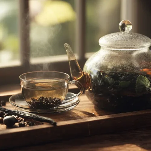 recette th&eacute; noir ceylan vanille