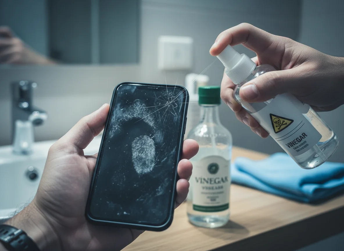Nettoyer un écran de téléphone au vinaigre blanc : attention danger ? - Image 1
