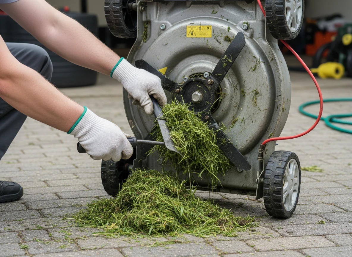 Comment tondre de l'herbe haute et humide sans bourrage ? - Image 2