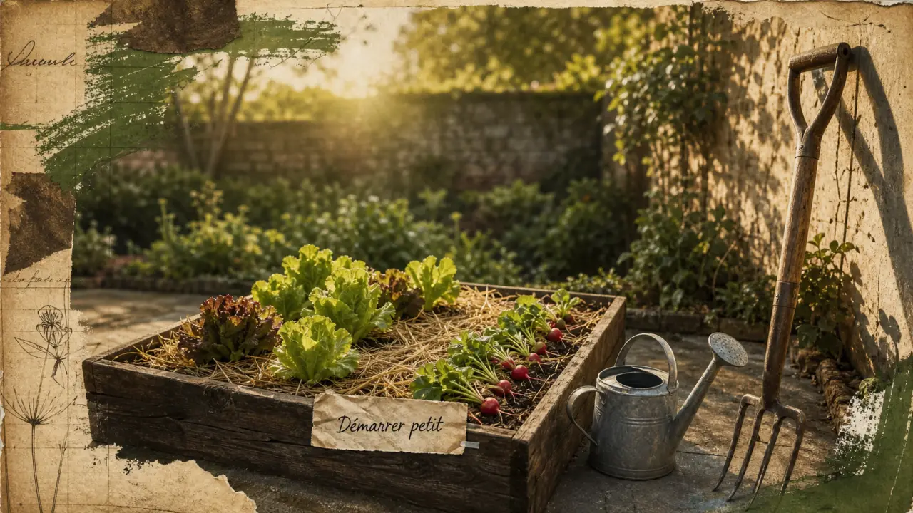 Petit potager carré 1,20x1,20 m : comment faire un potager quand on débute