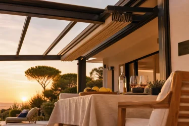 Pergola retractable sur terrasse : ombre, pluie et vue dégagée