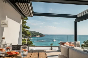 Pergola retractable sur terrasse : ombre et vue dégagée