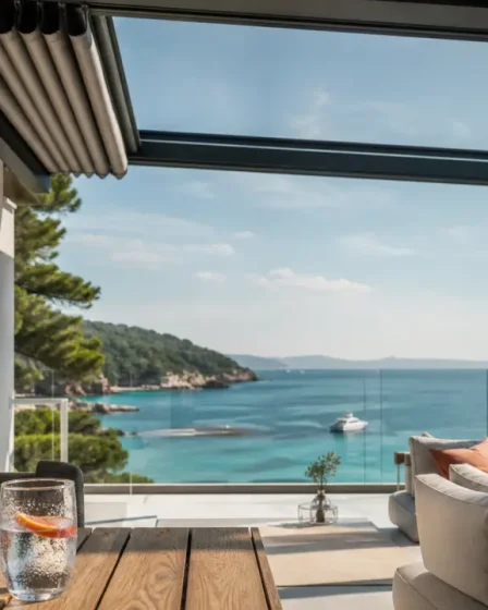 Pergola retractable sur terrasse : ombre et vue dégagée