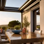 Pergola retractable sur terrasse : ombre, pluie, vue dégagée
