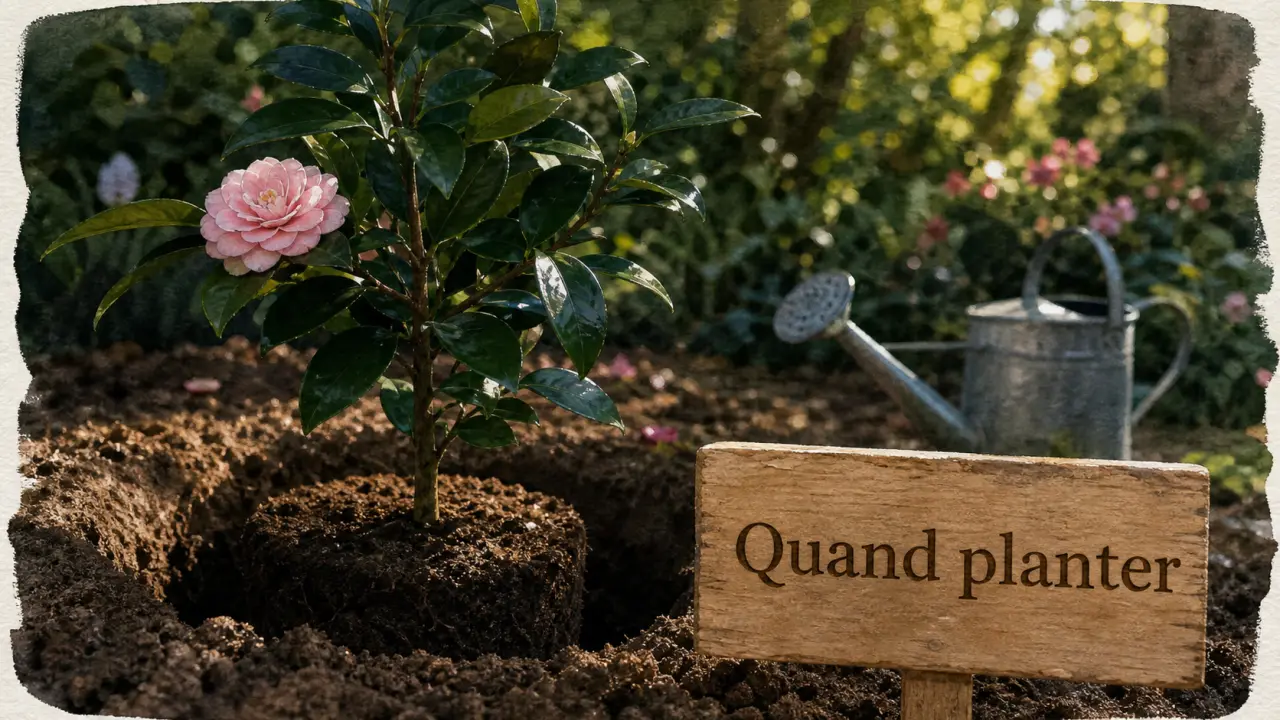 Quand planter un camelia : plantation en pot et terre de bruyère