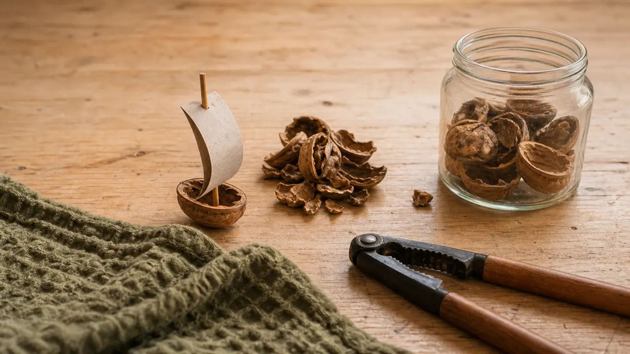 Que faire des coquilles de noix : compost, paillage, drainage et allume-feu