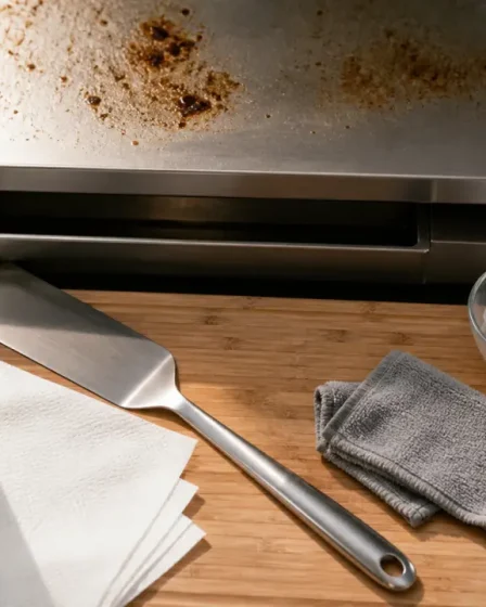 Comment nettoyer une plancha : chaud puis froid, vinaigre et microfibre