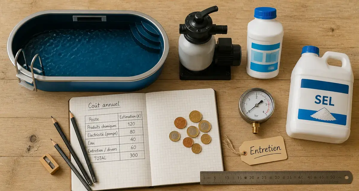 Coût entretien piscine : budget annuel et optimisation des dépenses