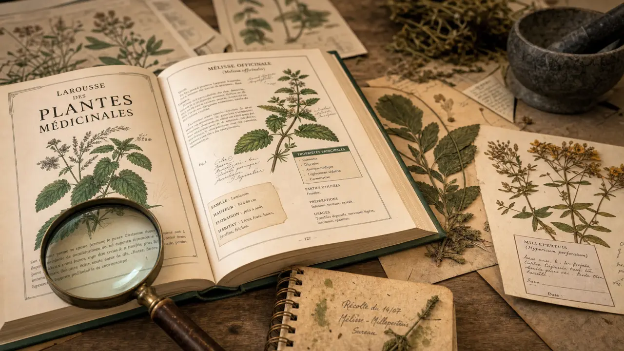 Larousse plantes médicinales : fiches illustrées, herbiers et plantes séchées