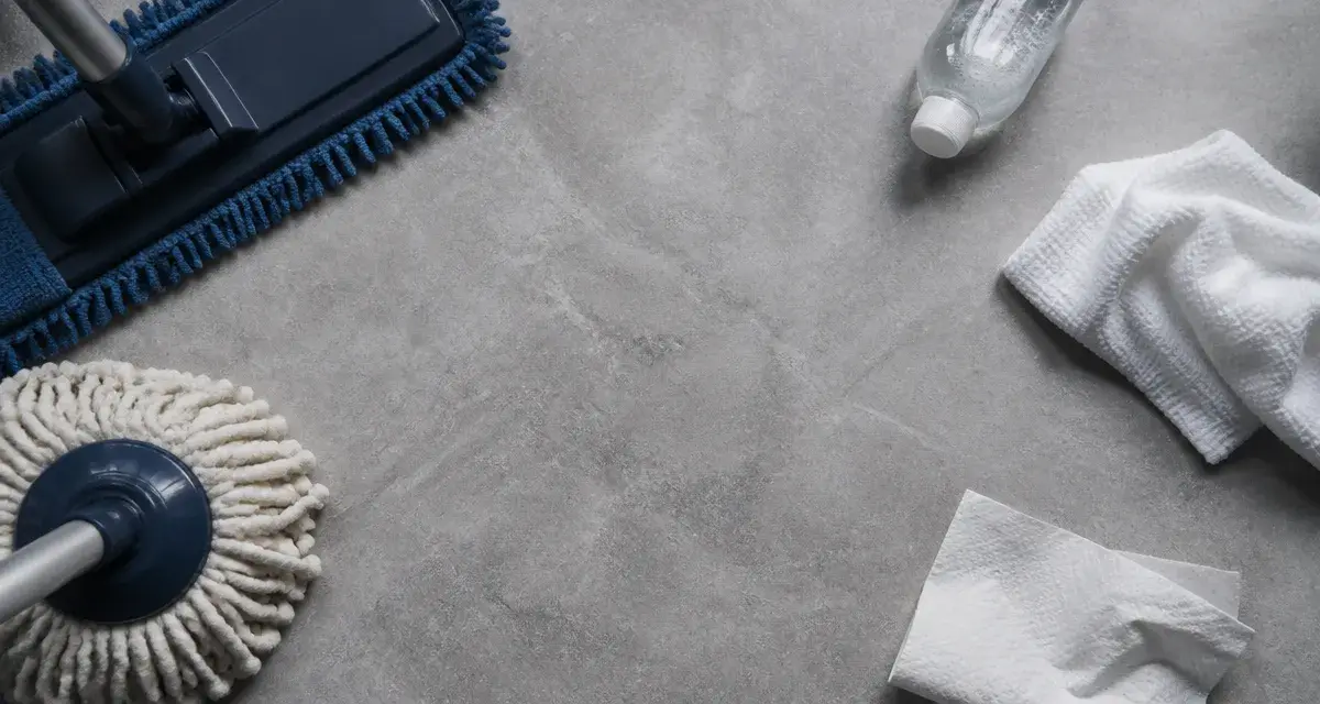 Nettoyer béton ciré : produits et chiffon microfibre pour un sol durable