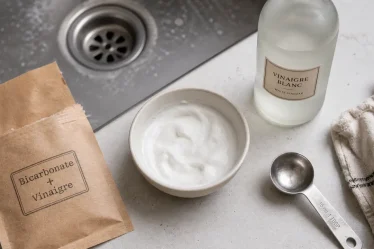 Recette de grand-mère bicarbonate et vinaigre : bicarbonate, vinaigre, dosages, surfaces à éviter