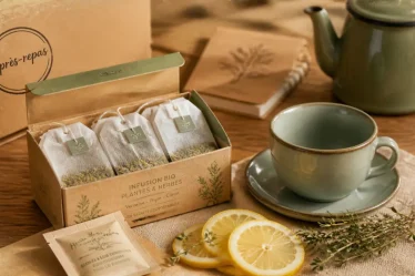 Tisane jardin bio BiO étic en infusettes compostables, après-repas
