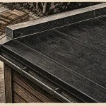 Toiture abri de jardin EPDM, rives et solins métalliques