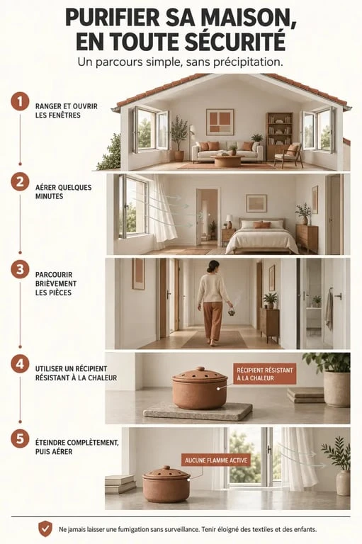 Comment purifier sa maison : &eacute;tapes de pr&eacute;paration, fumigation s&eacute;curis&eacute;e et a&eacute;ration