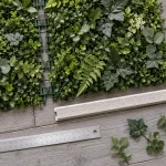 Mur artificiel : panneaux de feuillage en relief et densité