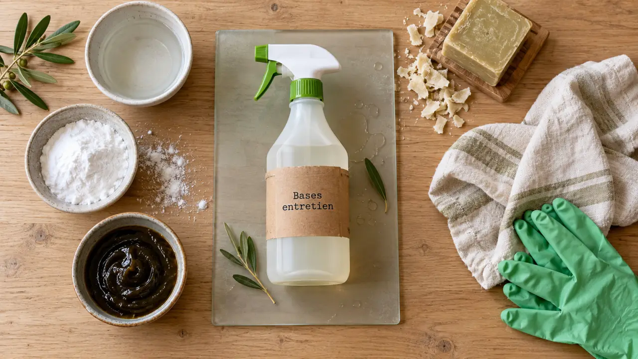 Produit d entretien maison : bases vinaigre bicarbonate savon noir pour surfaces